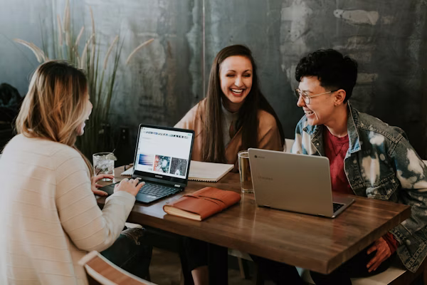 Discussion chaleureuse de coaching